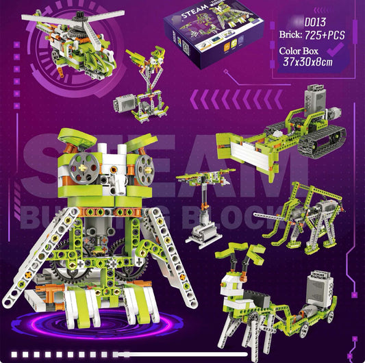 Box Explorateur – Animaux – (difficile - 725 pcs - 20 robots à construire)