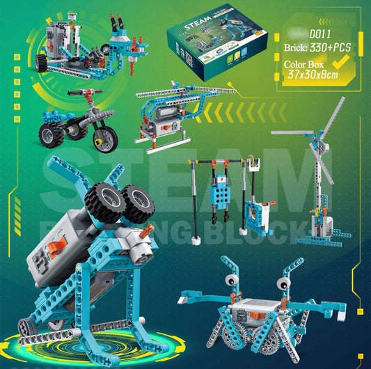 Box Inventeur – Véhicules – (Facile - 330 pcs - 20 robots à construire)
