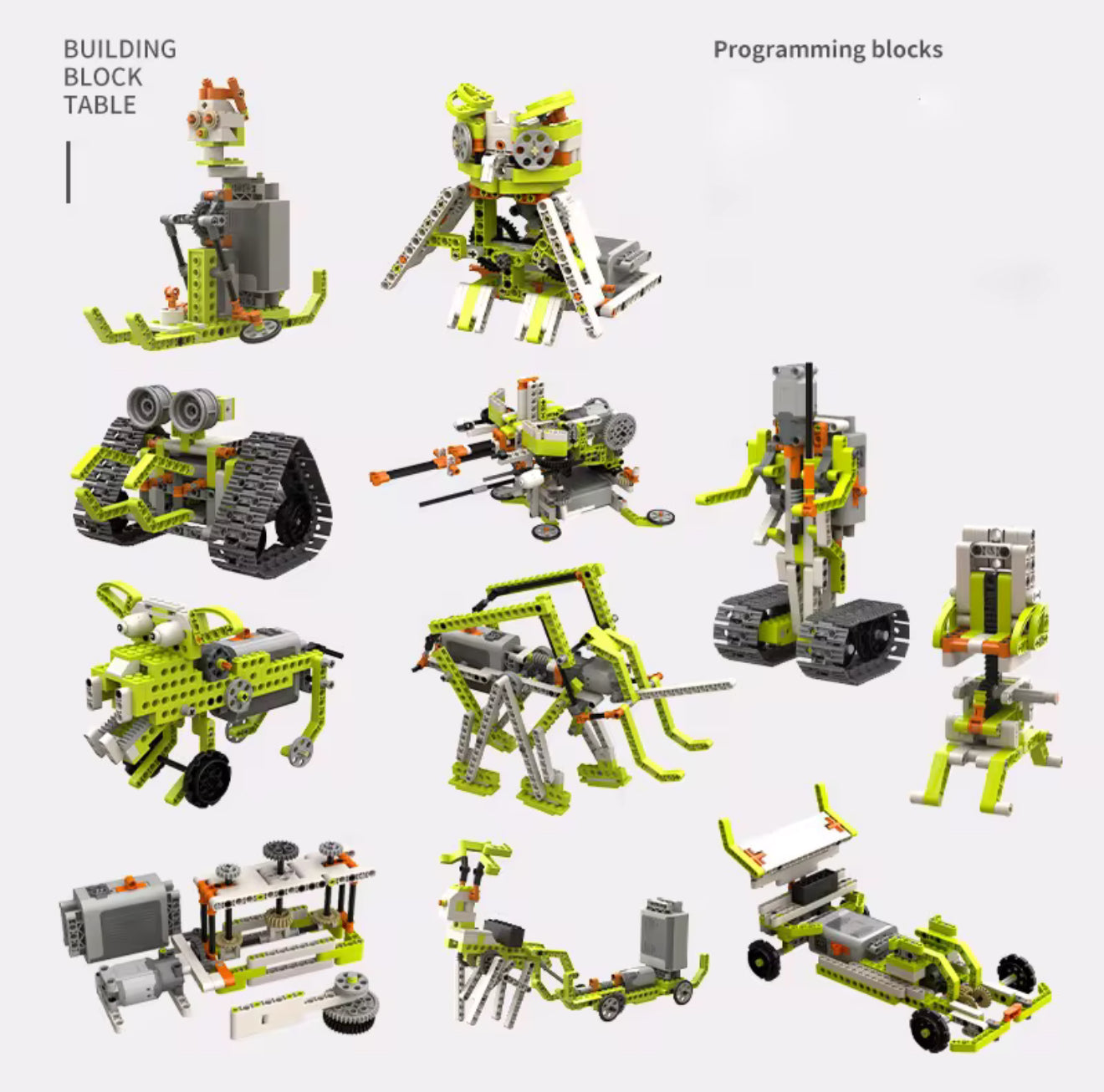 Box Explorateur – Animaux – (difficile - 725 pcs - 20 robots à construire)